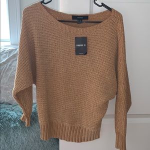 NWT! Forever 21 Off the Shoulder Sweater